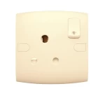 فيش كهرباء بمفتاح ثنائى القطب ولمبة اشارة 15 أمبير الفنار موديل ألف كلاسيك المقاس  7x7 اللون البيج